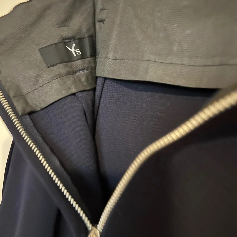 Yohji Yamamoto Y’s navy wool gabardine I-line midi skirt NWT deadstock vintage - Picture 8 of 8